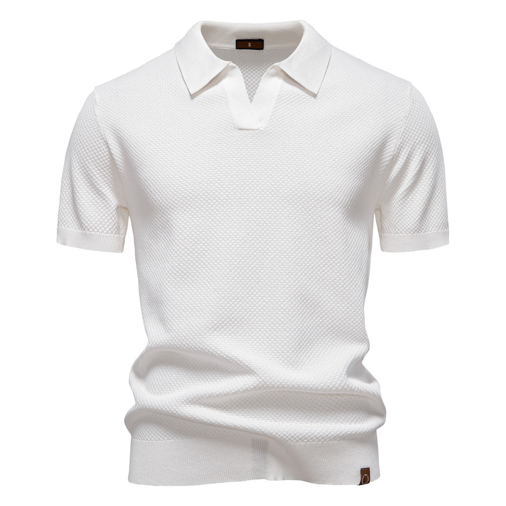 Van Elst Mode® | Elegante polo met korte mouwen