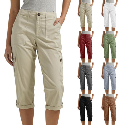Van Beeck Amsterdam® | Capri Broek met Meerdere Zakken