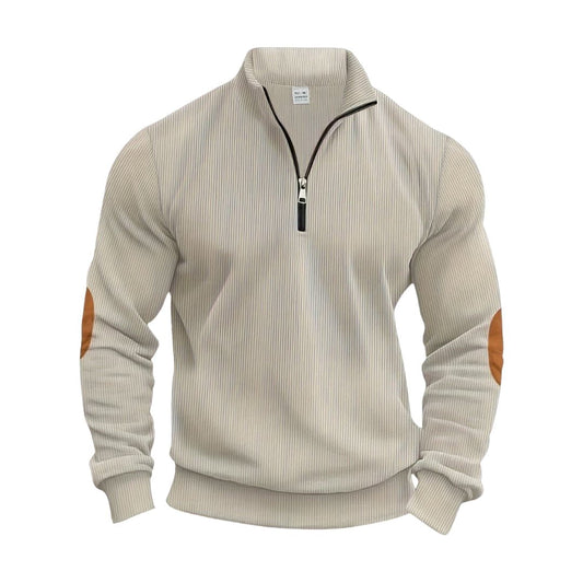 Van Beeck Amsterdam® | Modieuze trui met halve rits