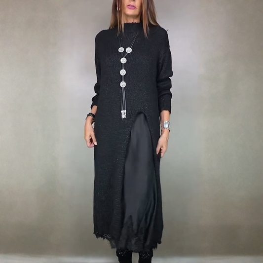 Van Beeck Amsterdam® | Complete stijlvolle outfit  (Lange trui + jurk)