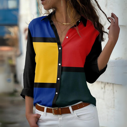 Van Beeck Amsterdam® | MODIEUS BEDRUKTE BLOUS