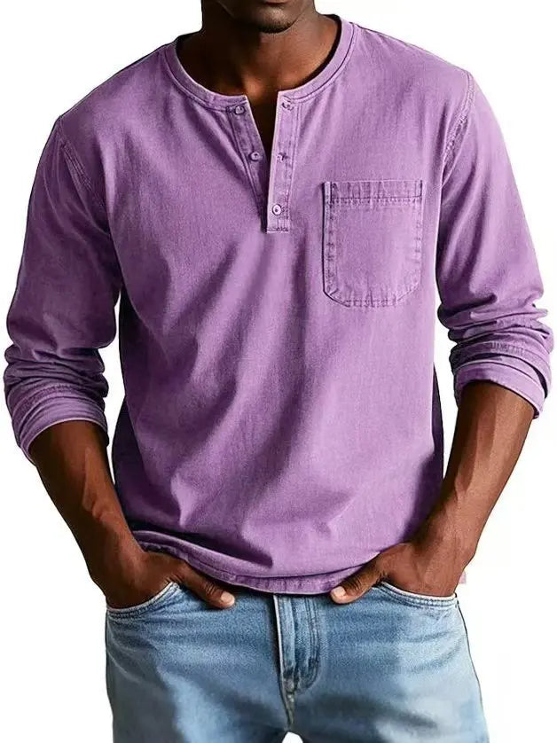 Van Elst Mode® | Comfortabel Vintage Denim Shirt met Knopen & Borstzak (TIJDELIJK 1+1 GRATIS!)