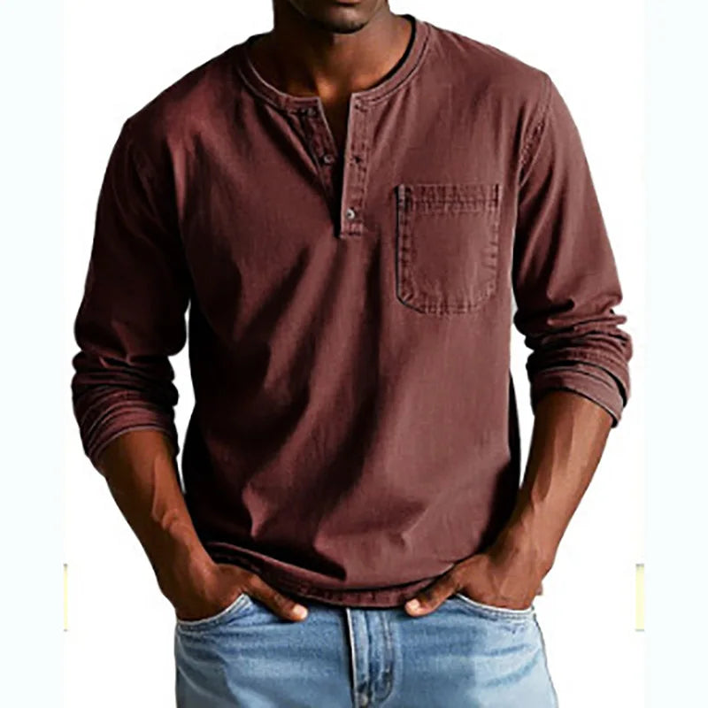 Van Elst Mode® | Comfortabel Vintage Denim Shirt met Knopen & Borstzak (TIJDELIJK 1+1 GRATIS!)