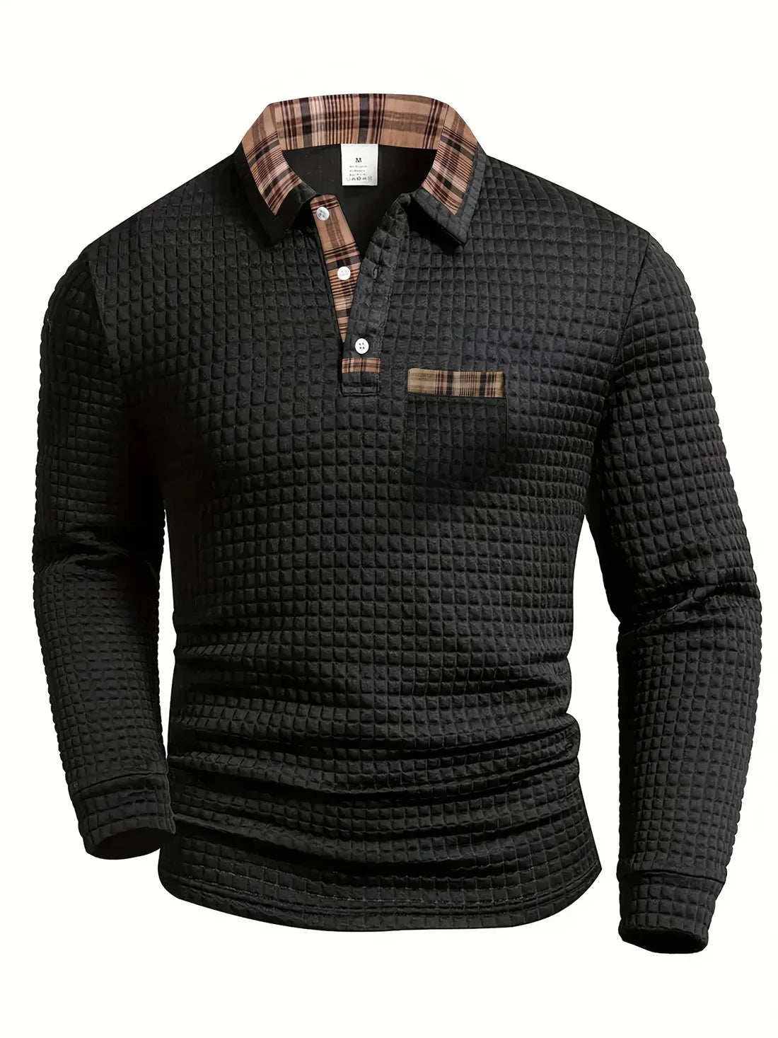 Van Elst Mode® | Comfortabele heren polo met lange mouw