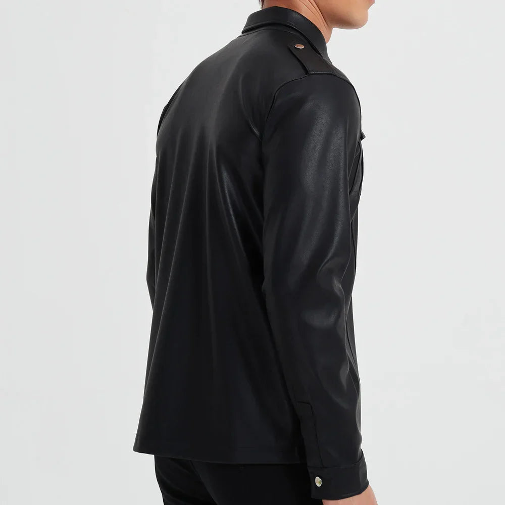Van Elst Mode® | Kunstlederen Long Sleeve