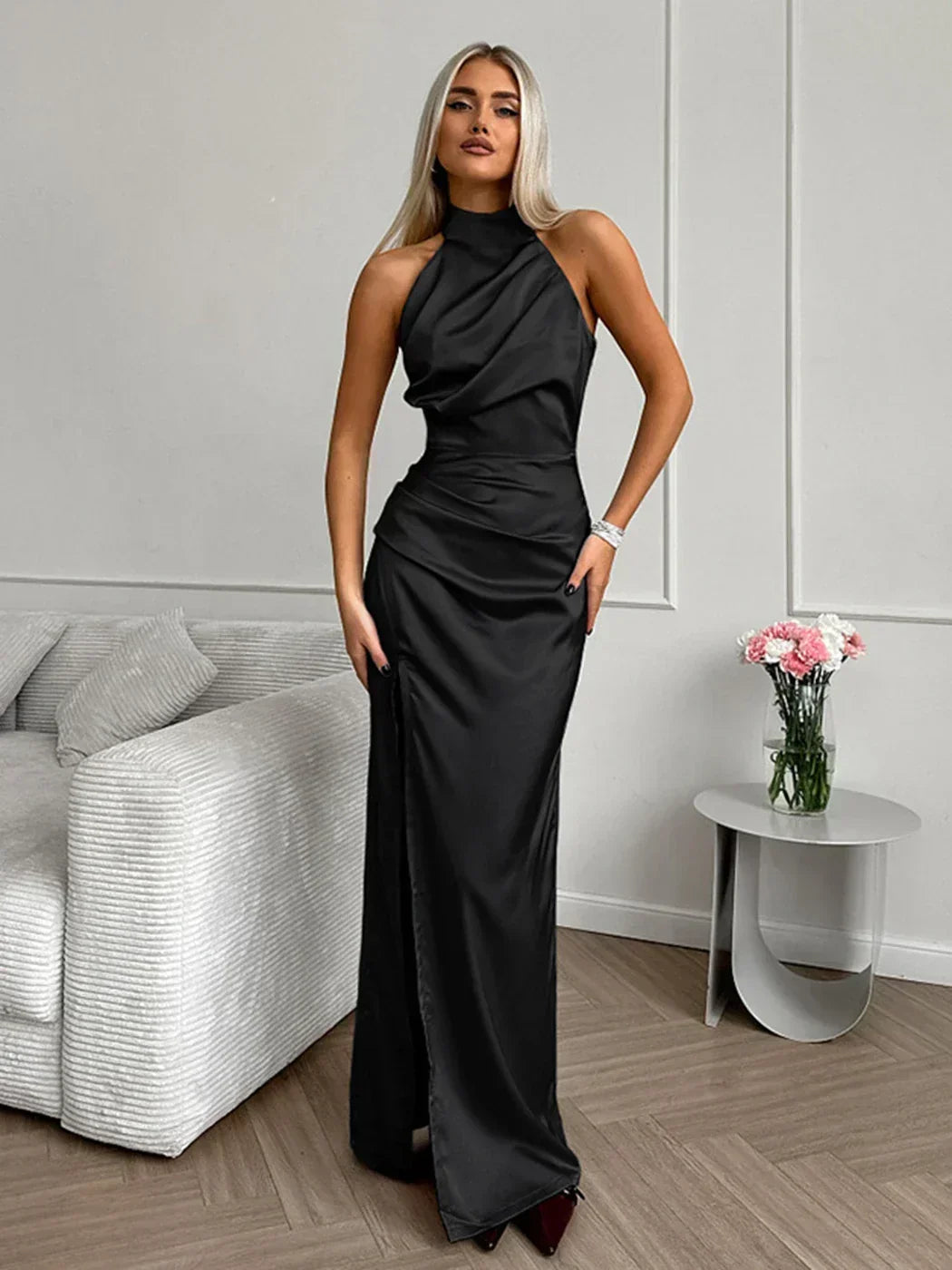 Van Beeck Amsterdam® | Satijnen Dames Jurk