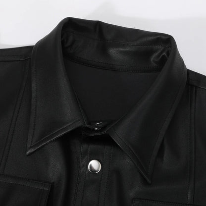 Van Elst Mode® | Kunstlederen Long Sleeve