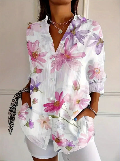 Van Beeck Amsterdam® | Kleurrijke blouse met speelse print