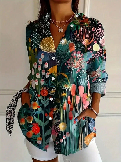 Van Beeck Amsterdam® | Kleurrijke blouse met speelse print