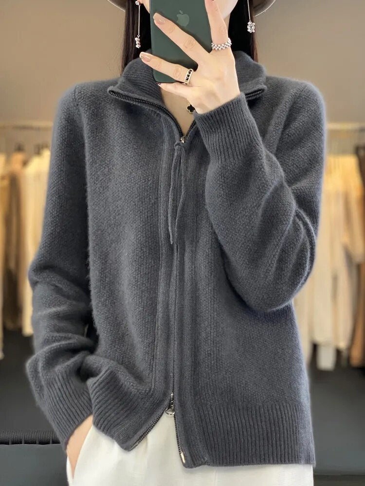 Van Beeck Amsterdam® | Comfortabele Zip-Up Cardigan