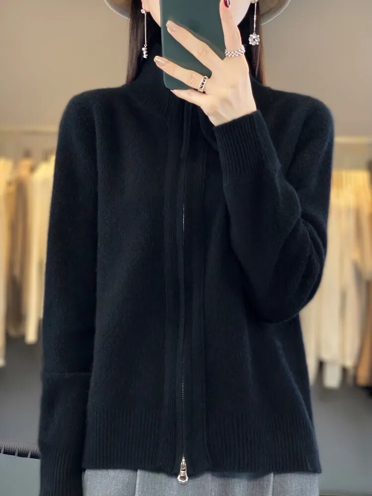 Van Beeck Amsterdam® | Comfortabele Zip-Up Cardigan