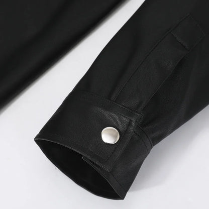 Van Elst Mode® | Kunstlederen Long Sleeve