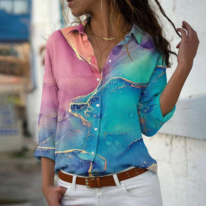 Van Beeck Amsterdam® | MODIEUS BEDRUKTE BLOUS