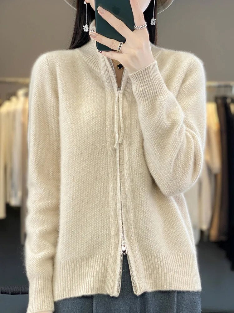 Van Beeck Amsterdam® | Comfortabele Zip-Up Cardigan