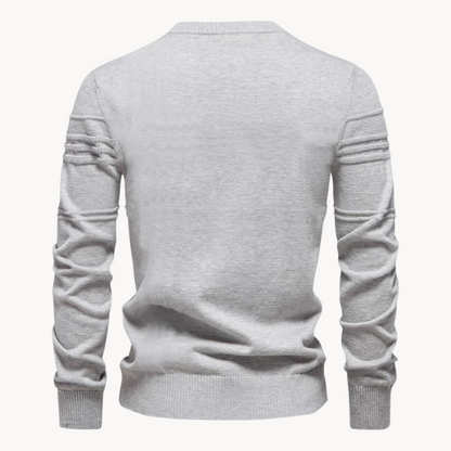 Van Elst Mode® | Katoenen Herentrui Met Streepdesign