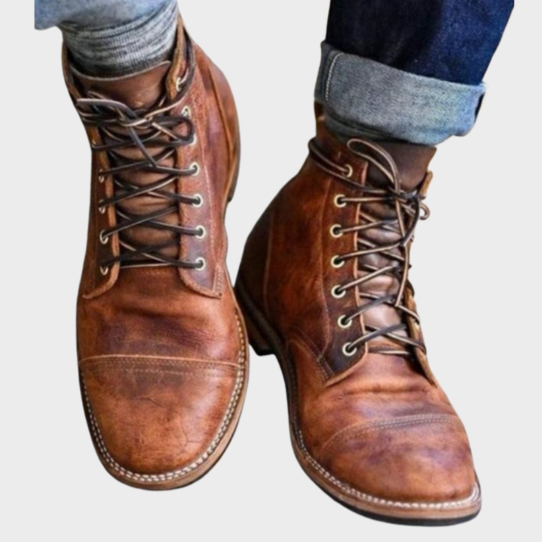 Van Beeck Amsterdam® | Heren Enkellaarsjes met Wintercomfort en Tijdloze Stijl