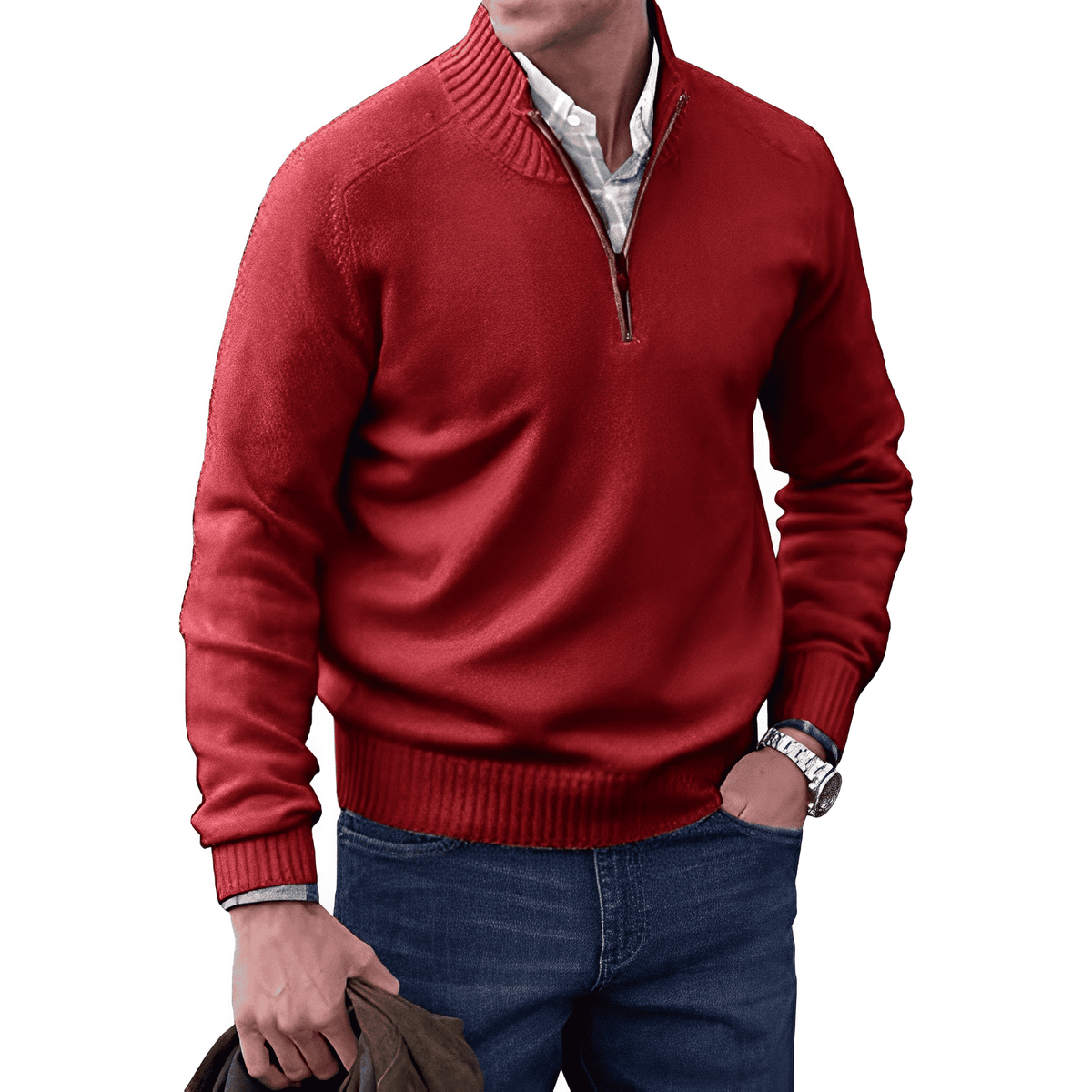 Van Elst Mode® | Moderne Zip Trui