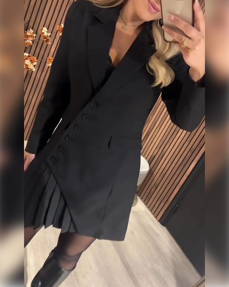 Van Beeck Amsterdam® |Jurk met revers en blazerlook