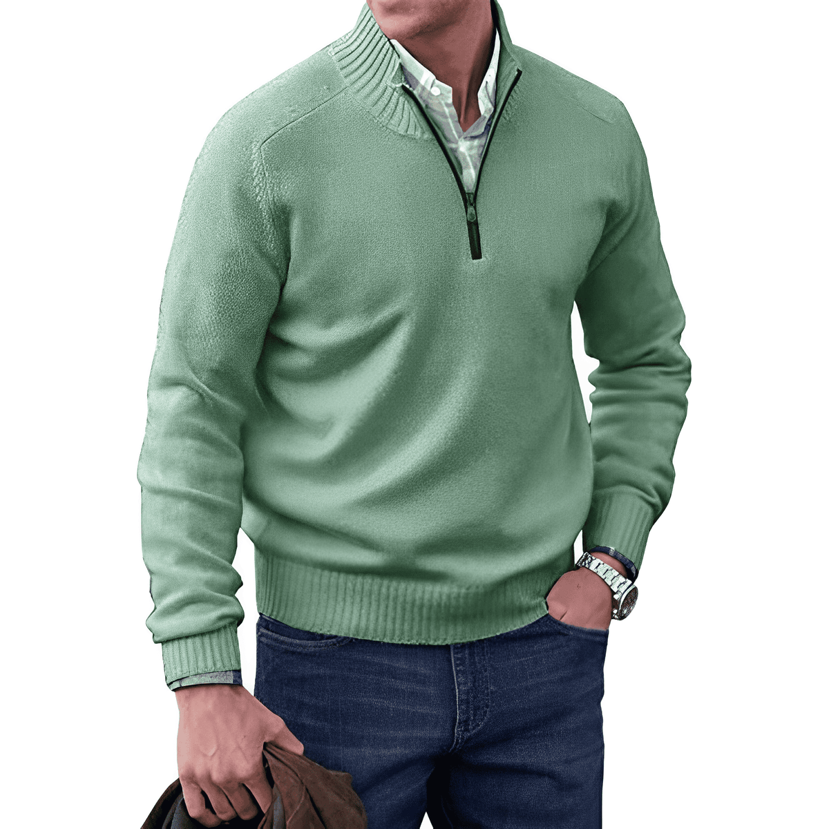 Van Elst Mode® | Moderne Zip Trui