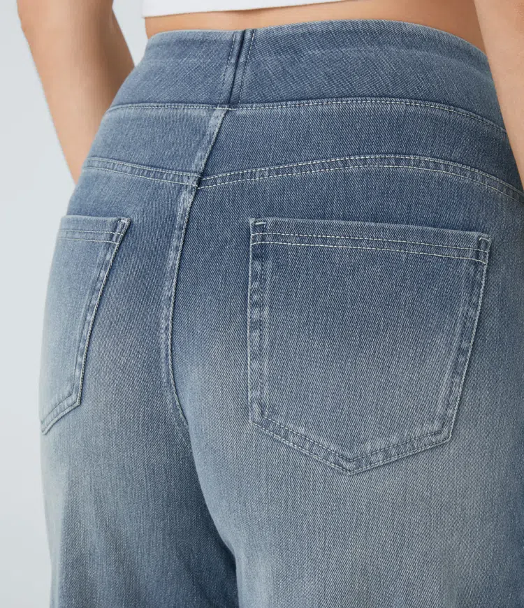 Van Beeck Amsterdam® | Comfortabele jeans met hoge taille
