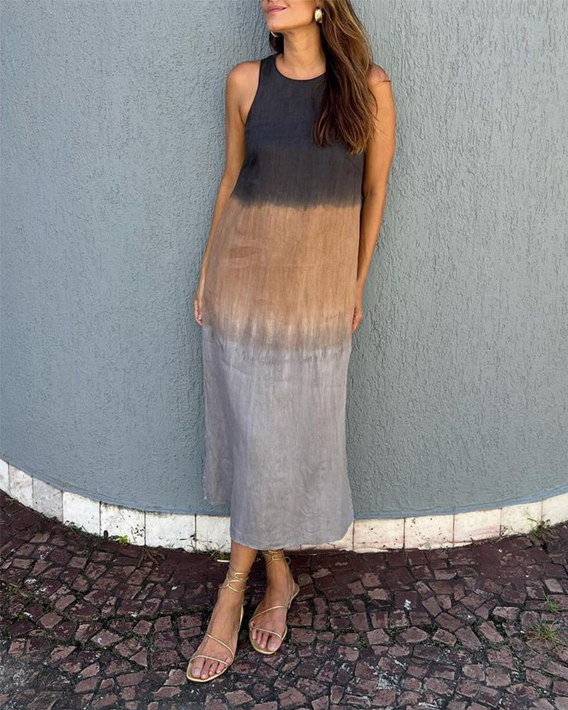 Van Beeck Amsterdam® | Modieuze Mouwloze Jurk