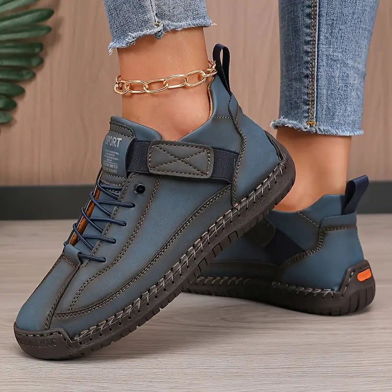 Van Elst Mode® | Comfortabele Sneakers met Brede Neus | Licht & Comfortabel