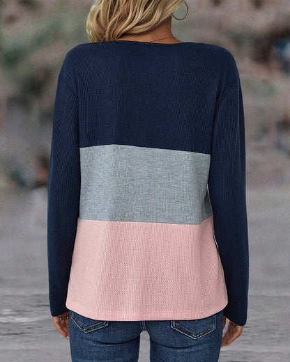 Van Beeck Amsterdam® | Kleurrijke Top met Kraag