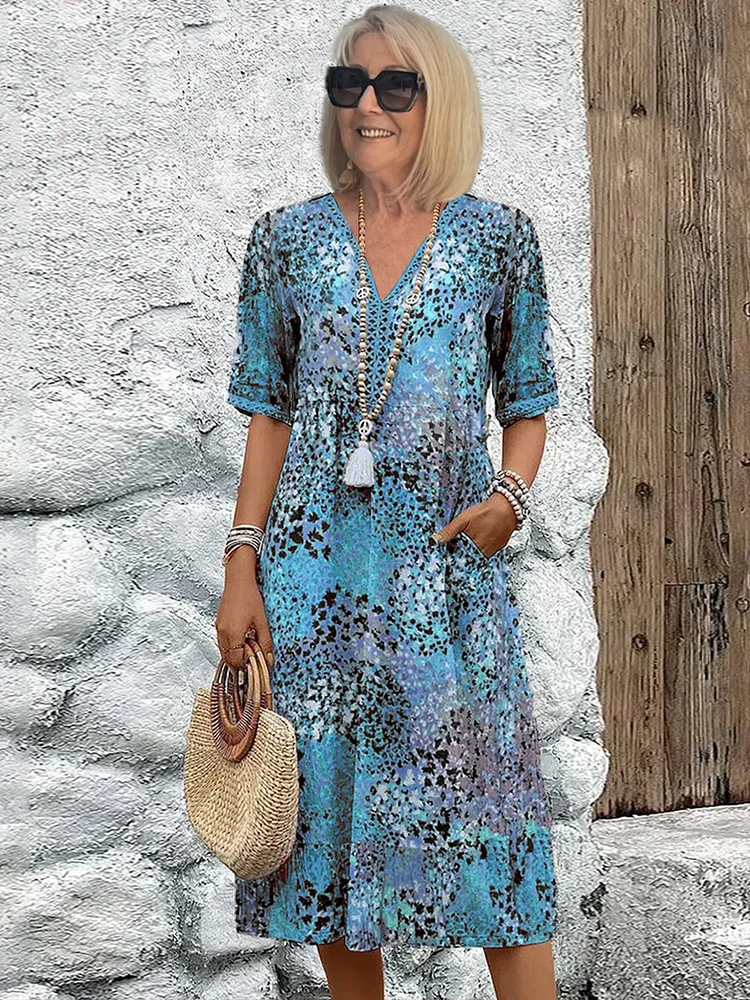 Van Beeck Amsterdam® | Levendige bloemenjurk