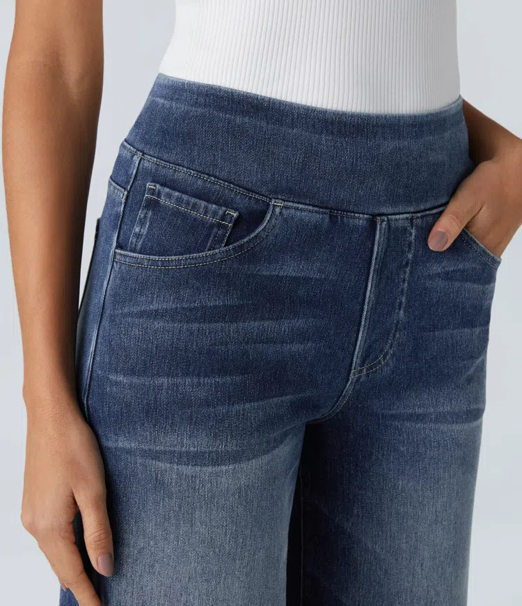 Van Beeck Amsterdam® | Comfortabele jeans met hoge taille