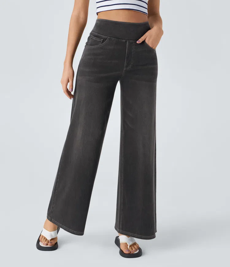 Van Beeck Amsterdam® | Comfortabele jeans met hoge taille