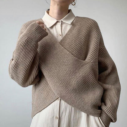 Van Beeck Amsterdam® | Elegante kruisgebreide trui