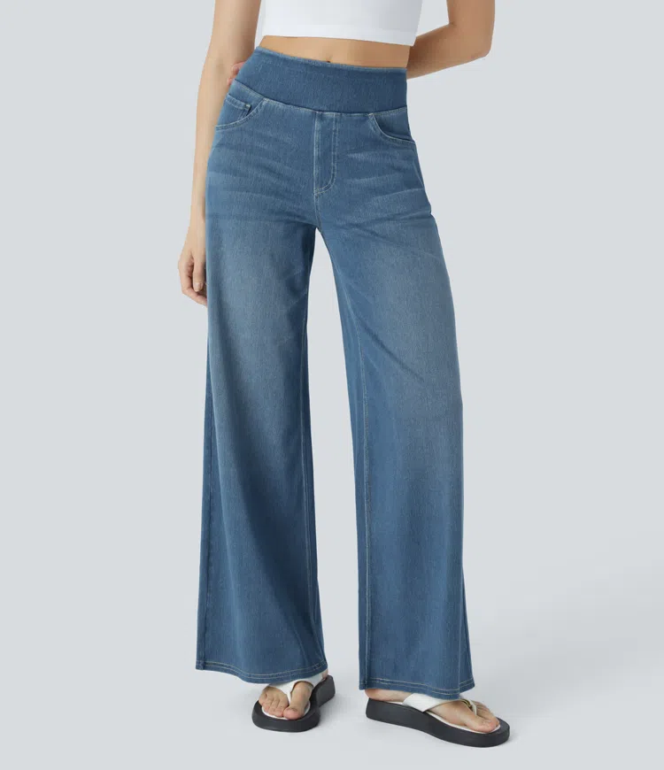 Van Beeck Amsterdam® | Comfortabele jeans met hoge taille