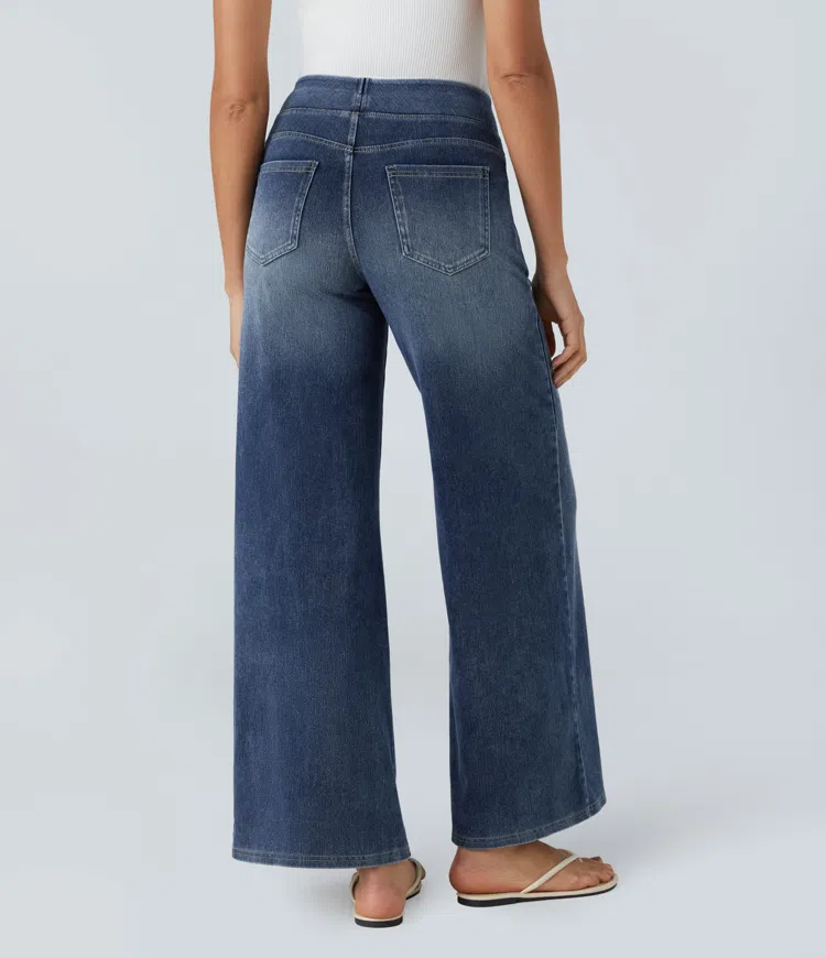 Van Beeck Amsterdam® | Comfortabele jeans met hoge taille