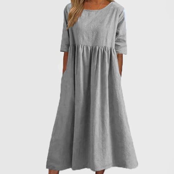 Van Beeck Amsterdam® | Elegante dames jurk met Ronde Hals