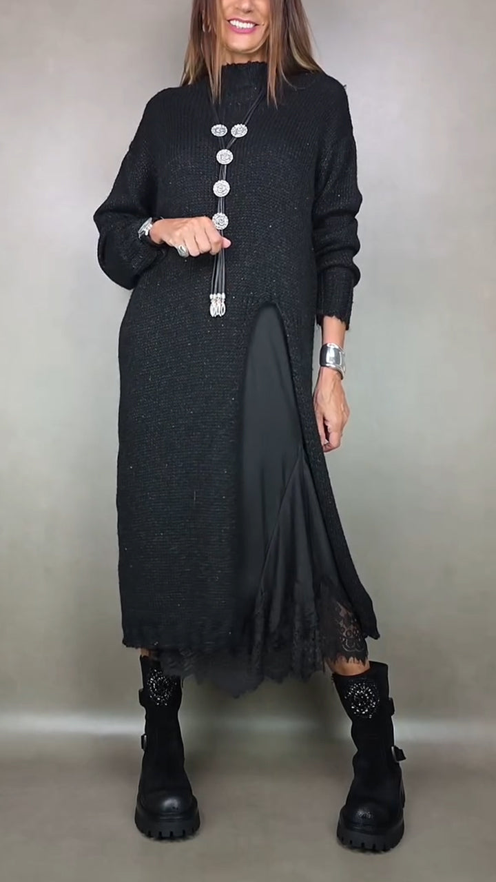 Van Beeck Amsterdam® | Complete stijlvolle outfit  (Lange trui + jurk)