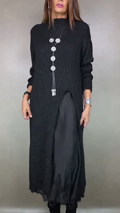 Van Beeck Amsterdam® | Complete stijlvolle outfit  (Lange trui + jurk)