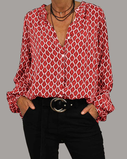 Van Beeck Amsterdam® | Relaxed V-Hals Midi-Shirt