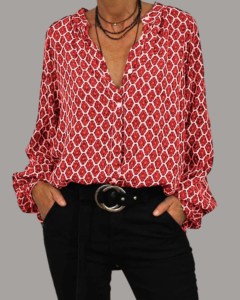 Van Beeck Amsterdam® | GEOMETRISCHE BLOUSE