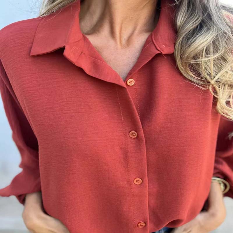 Van Beeck Amsterdam® | KLASSIEKE LANGERMIGE BLOUSE