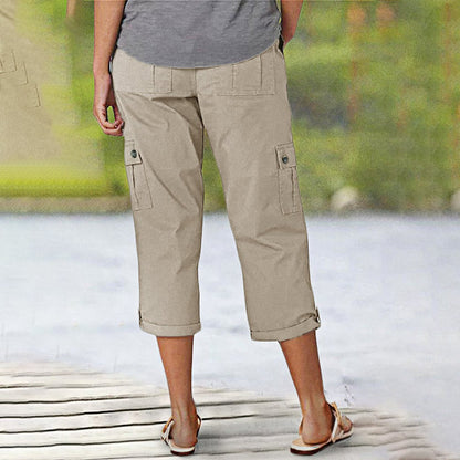 Van Beeck Amsterdam® | Capri Broek met Meerdere Zakken