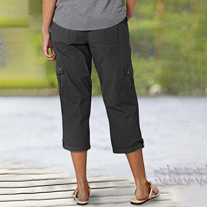 Van Beeck Amsterdam® | Capri Broek met Meerdere Zakken