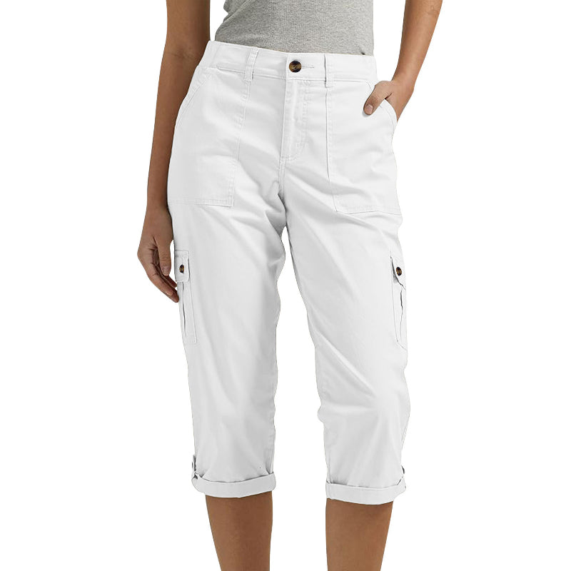 Van Beeck Amsterdam® | Capri Broek met Meerdere Zakken