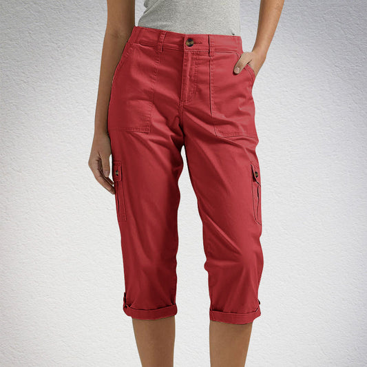 Van Beeck Amsterdam® | Capri Broek met Meerdere Zakken